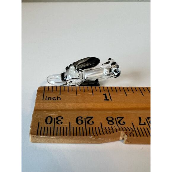 Vintage Mid-Century Collectable Hand Blown Glass Dog Figurine Lot of 8 - Picture 4 of 4